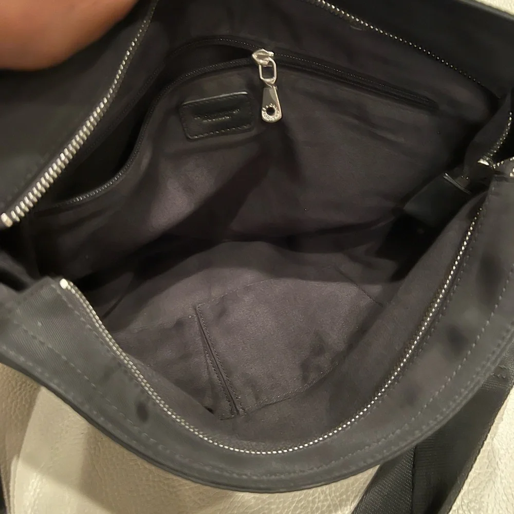 Dolce & Gabbana Black Nylon and Leather Messenger Bag